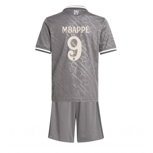 Real Madrid Kylian Mbappe #9 Rezervni Dres za djecu 2024-25 Kratak Rukav (+ Kratke hlače)